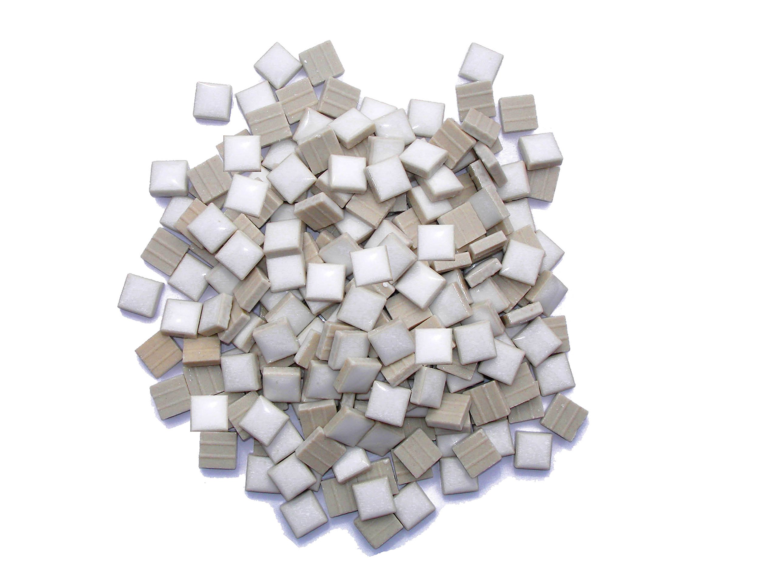 Amazon.co.jp: モザイクタイル 10mm角 ホワイト 20B 200g 約200